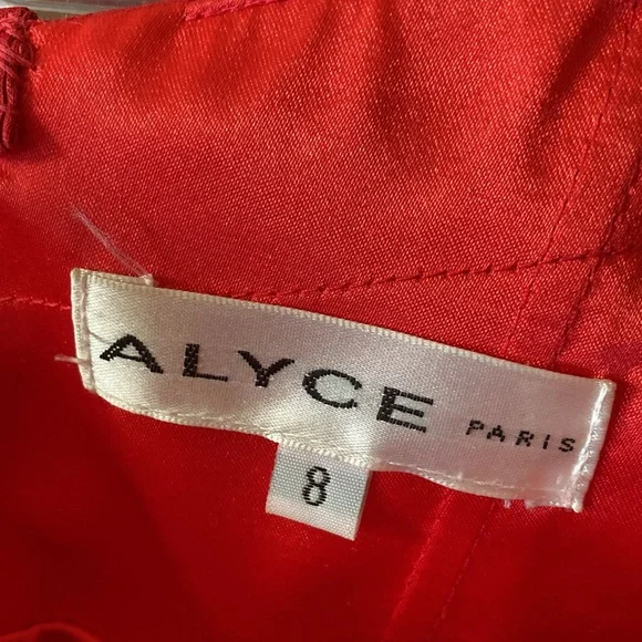 Women’s Alyce Paris Prom Dress High Low Red Size 8 - Picture 4 of 7